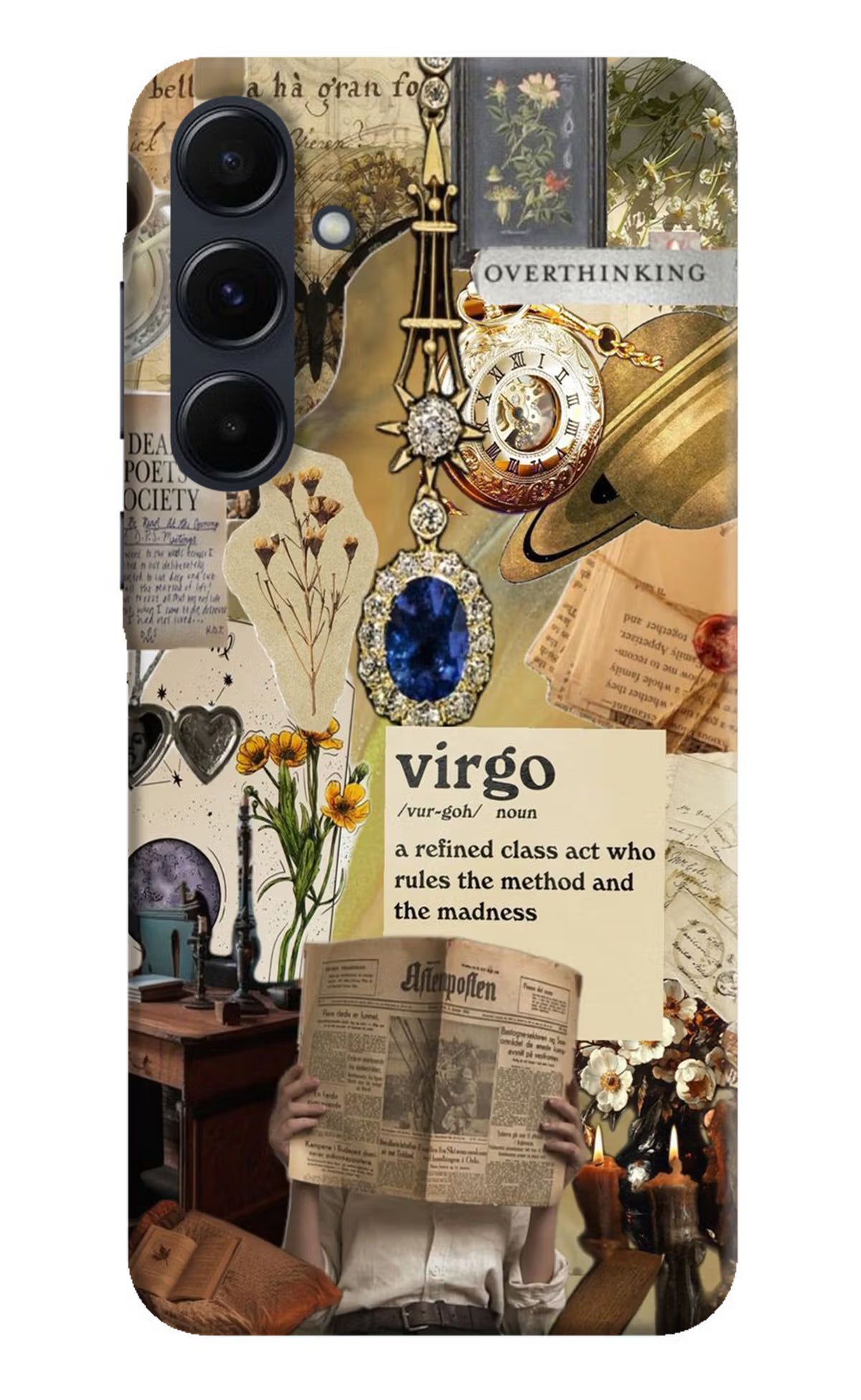 Virgo Zodiac Samsung A35 5G Hard Case Back Cover by Casekaro