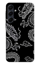 Twin Dragons Samsung A35 5G Hard Case Back Cover by Casekaro