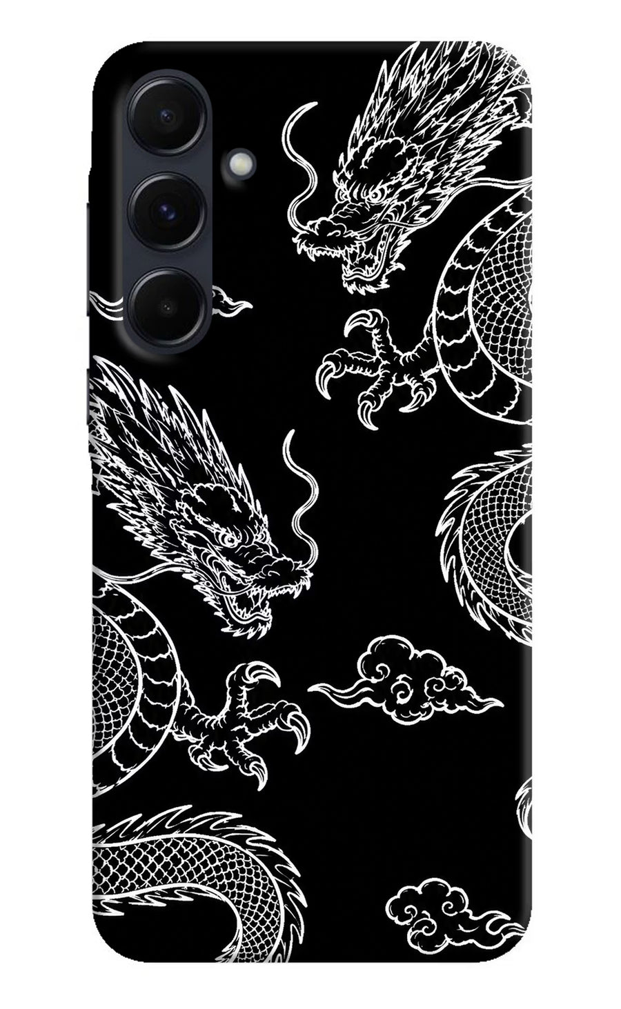 Twin Dragons Samsung A35 5G Back Cover, Hard case