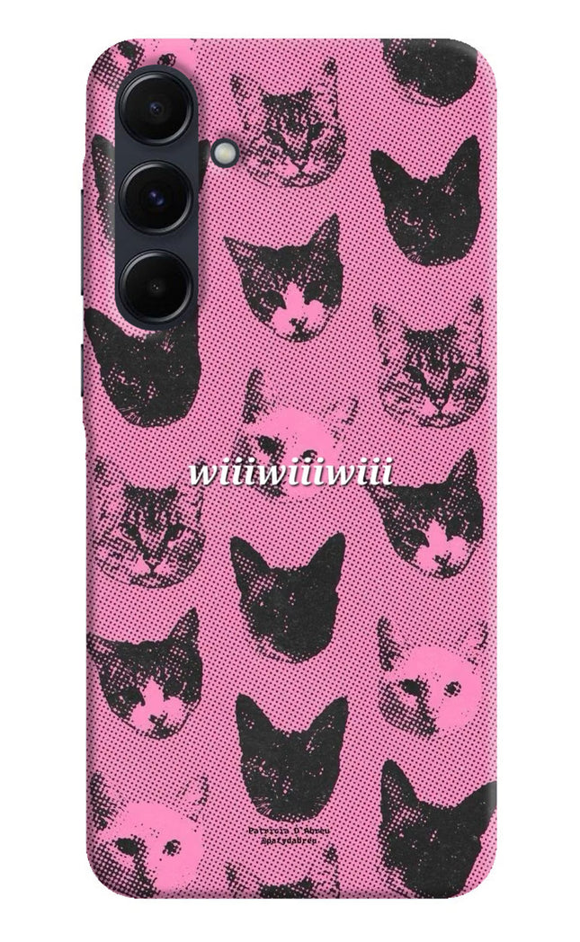 Pink Cats Samsung A35 5G Hard Case Back Cover by Casekaro