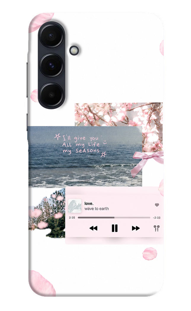Wave to earth Samsung A35 5G Hard Case Back Cover by Casekaro