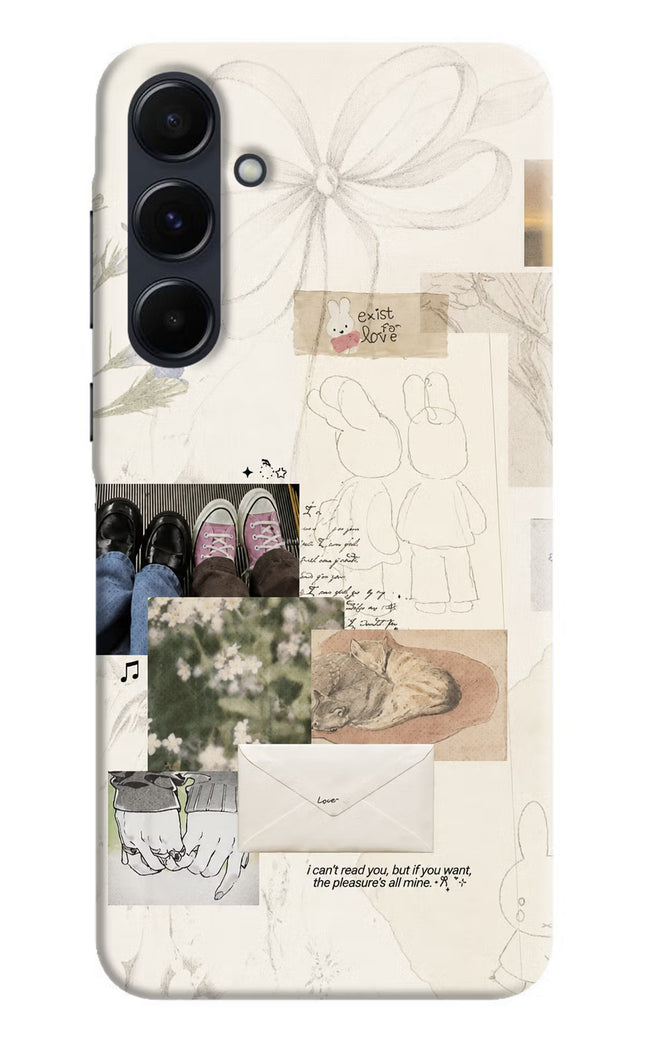 Soft Aesthetic Samsung A35 5G Hard Case Back Cover by Casekaro