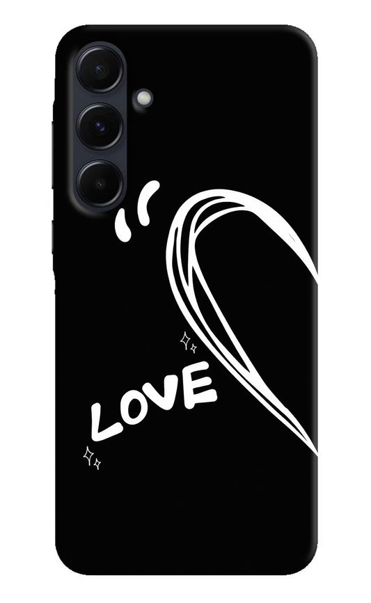 Love Line Samsung A35 5G Hard Case Back Cover by Casekaro