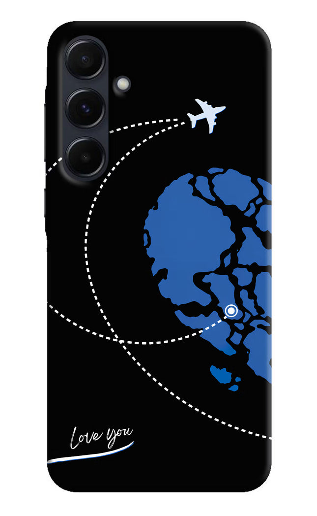 Love Orbit Samsung A35 5G Hard Case Back Cover by Casekaro