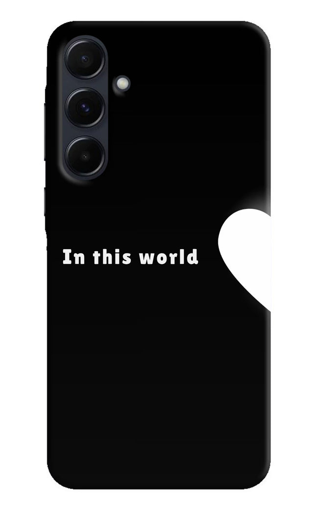 This World Samsung A35 5G Hard Case Back Cover by Casekaro