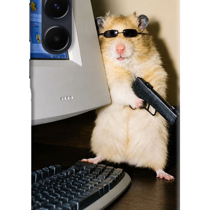 Hacker Hamster Samsung A35 5G Hard Case Back Cover by Casekaro
