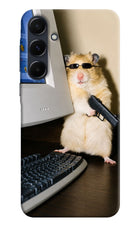 Hacker Hamster Samsung A35 5G Hard Case Back Cover by Casekaro