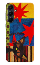 Pop Cat Samsung A35 5G Back Cover