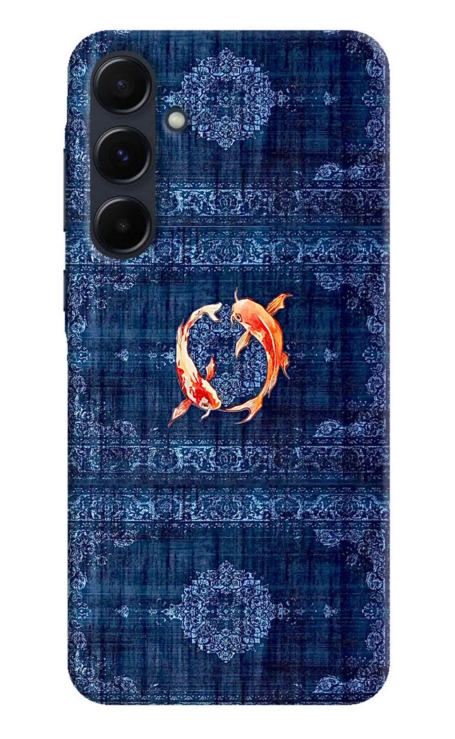 Koi Blue Samsung A35 5G Hard Case Back Cover by Casekaro