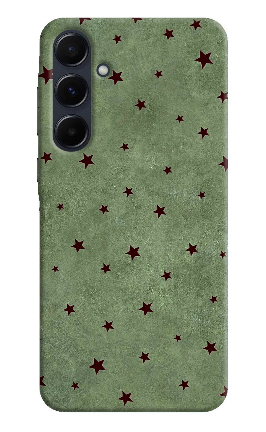 Green Stars Samsung A35 5G Back Cover, Hard case