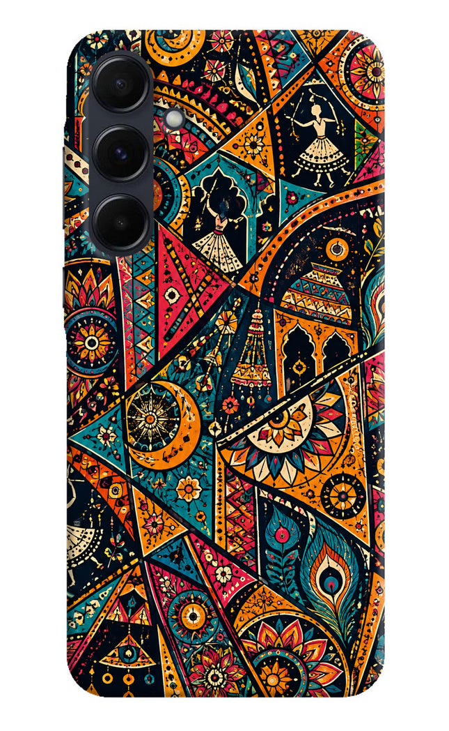 Folk Print Samsung A35 5G Hard Case Back Cover by Casekaro