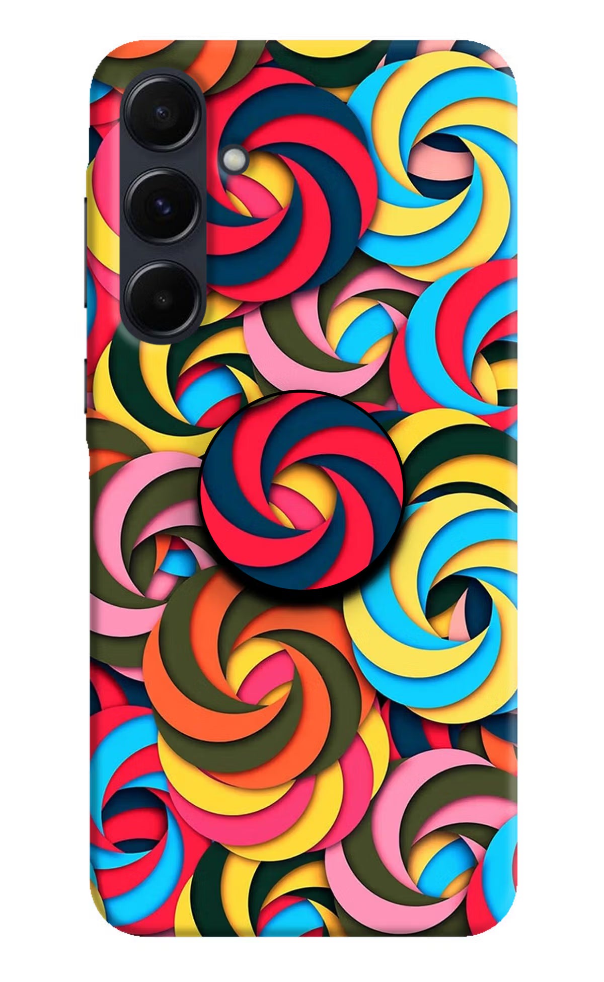 Spiral Pattern Samsung A35 5G Pop Case by Casekaro
