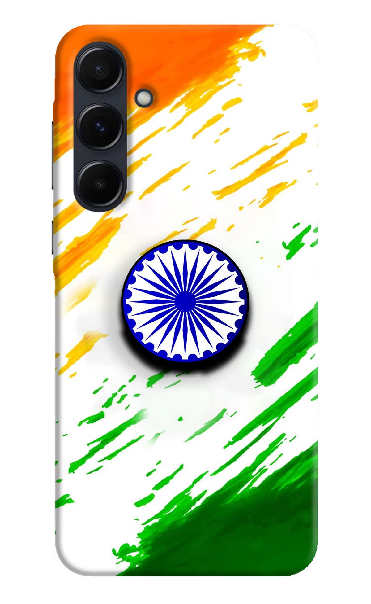Indian Flag Ashoka Chakra Samsung A35 5G Pop Case by Casekaro