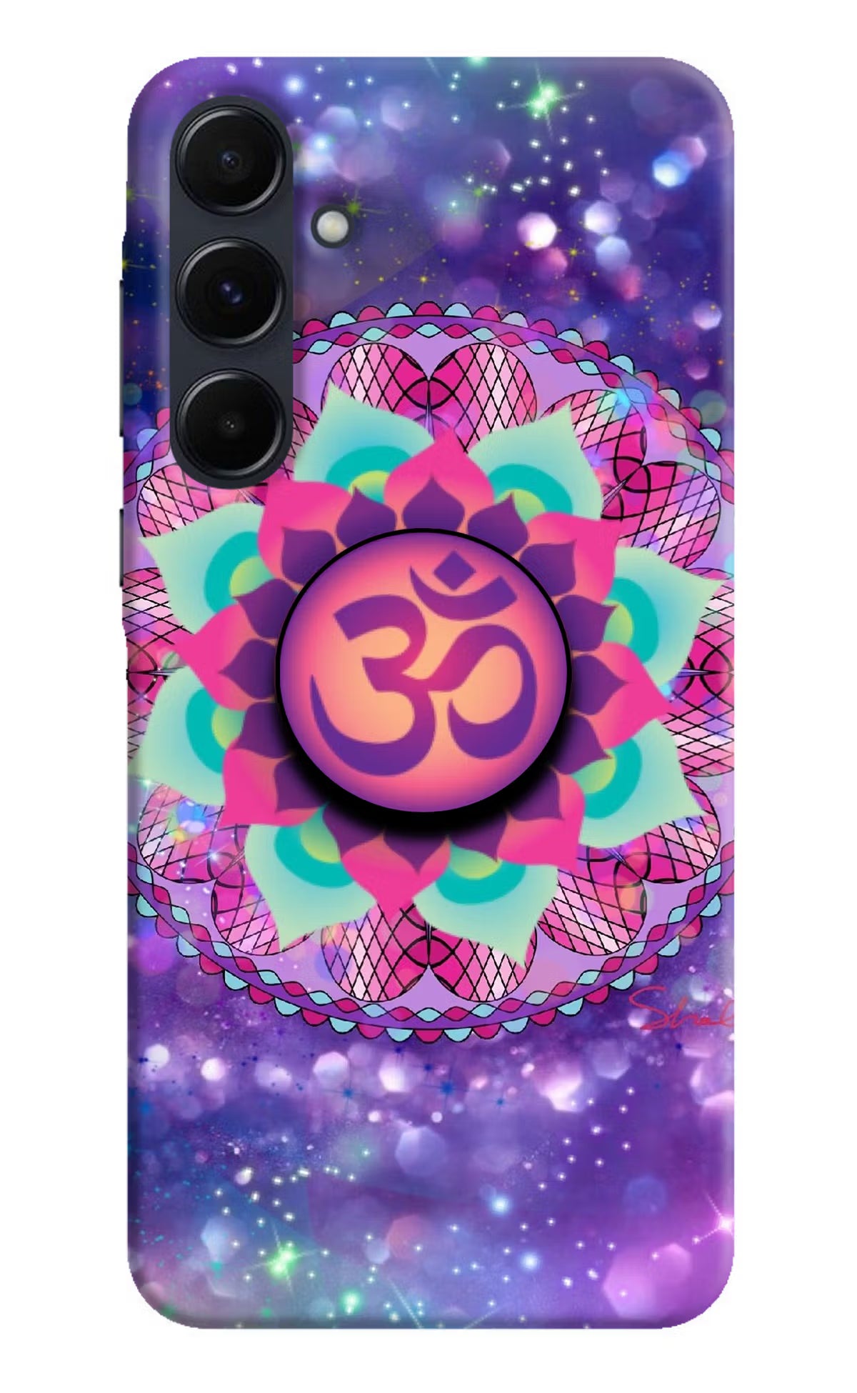 Om Purple Samsung A35 5G Pop Case by Casekaro