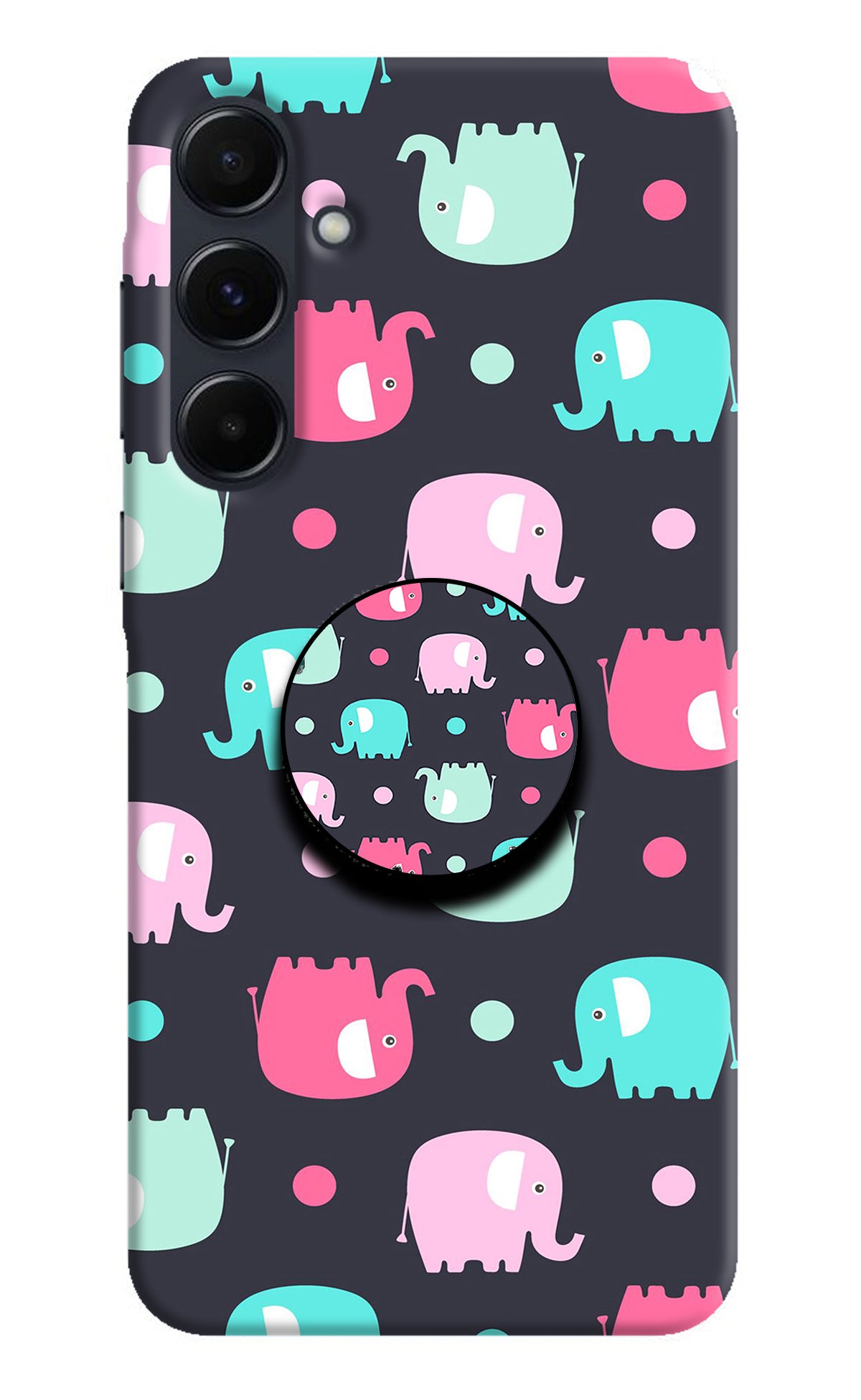 Baby Elephants Samsung A35 5G Pop Case