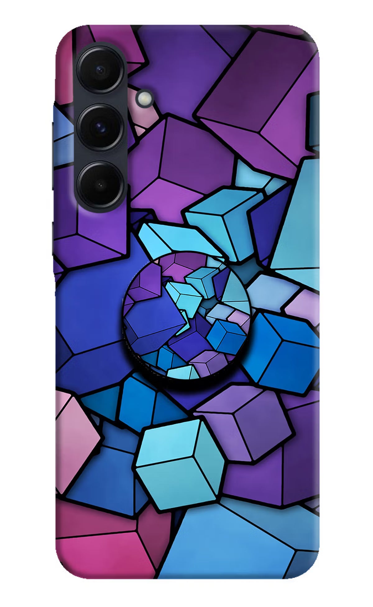 Cubic Abstract Samsung A35 5G Pop Case by Casekaro