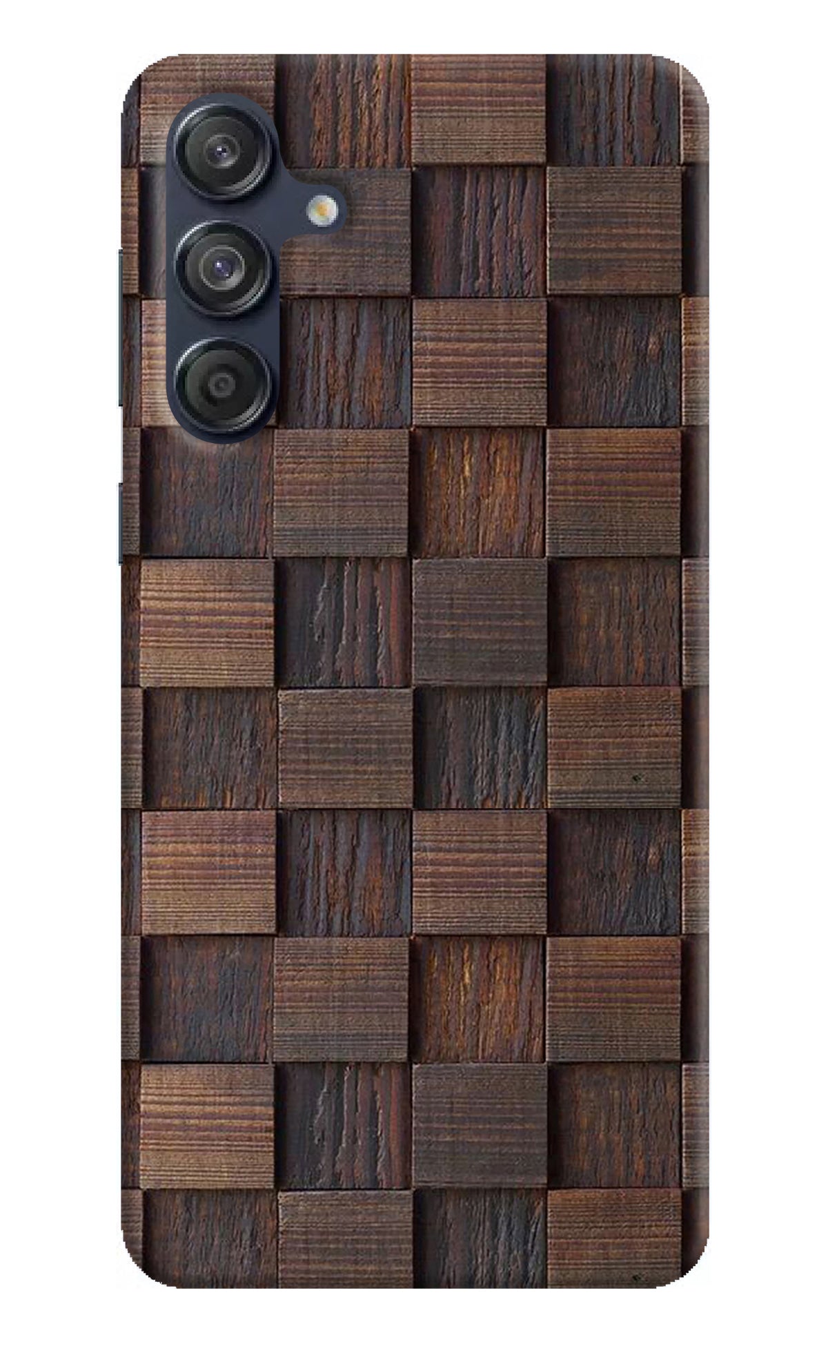 Wooden Cube Design Samsung M55 5G Back Cover