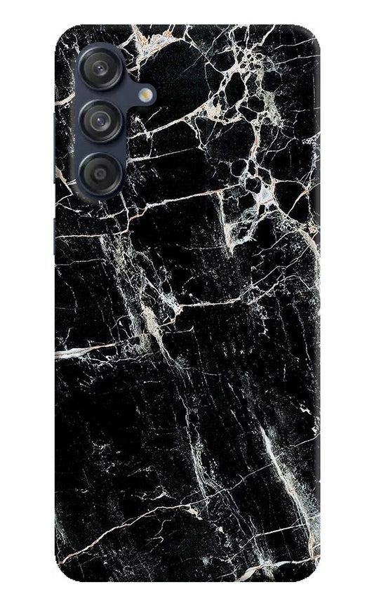 Black Marble Texture Samsung M55 5G Hard Case Back Cover by Casekaro