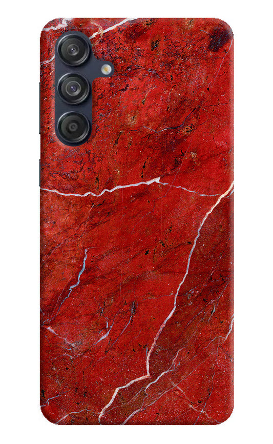 Red Marble Design Samsung M55 5G Hard Case Back Cover by Casekaro