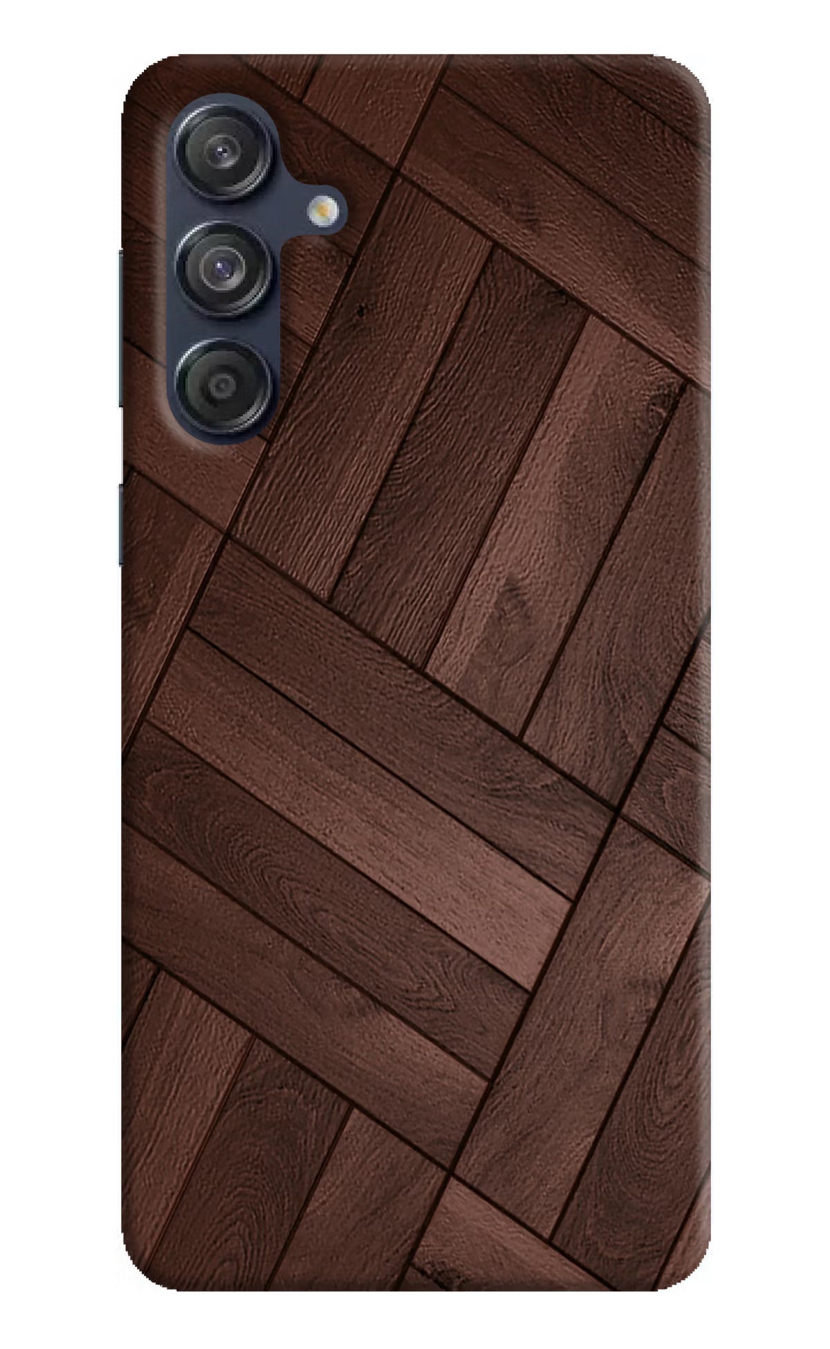 Wooden Texture Design Samsung M55 5G Hard Case Back Cover by Casekaro