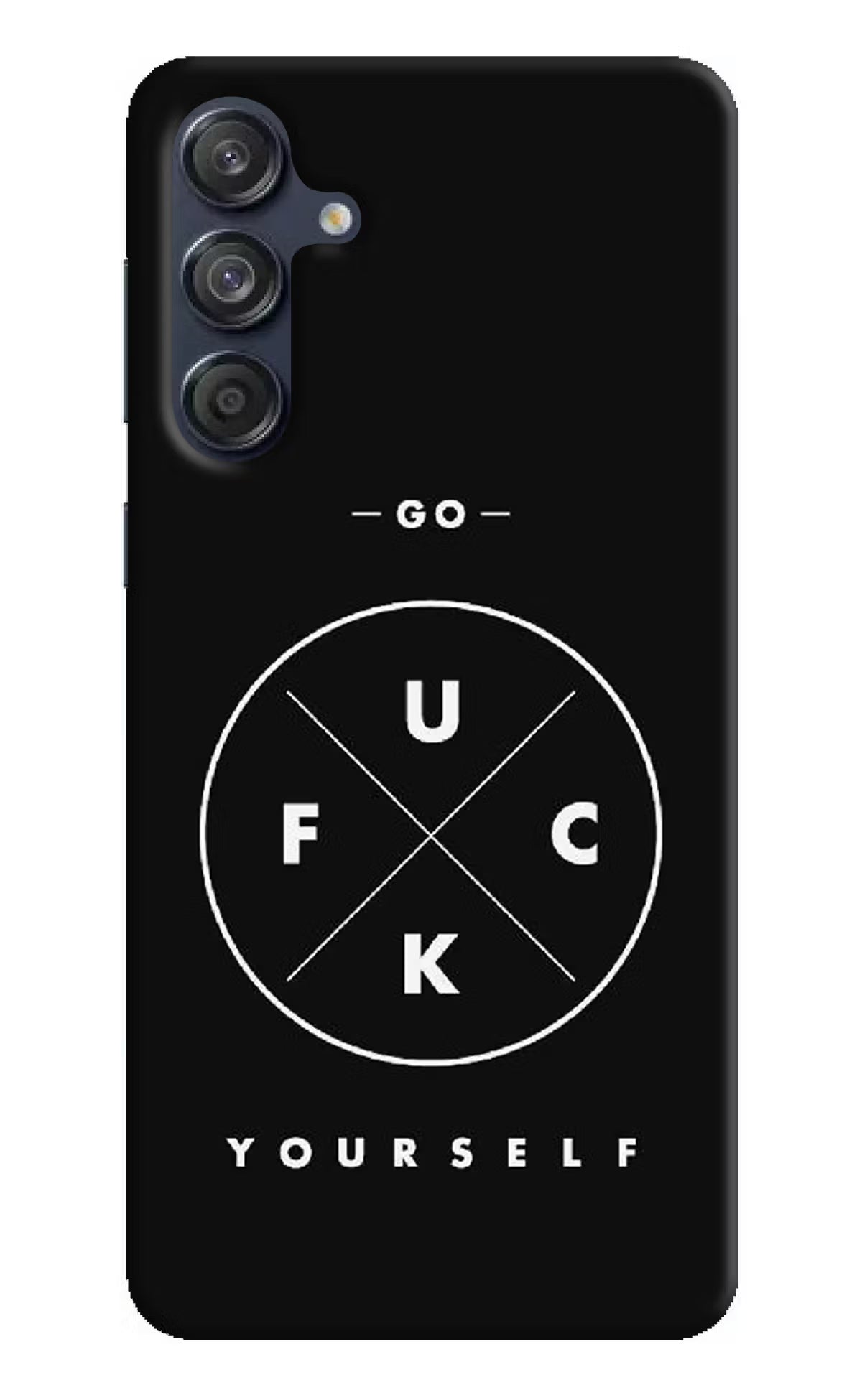 Go Fuck Yourself Samsung M55 5G Hard Case Back Cover by Casekaro