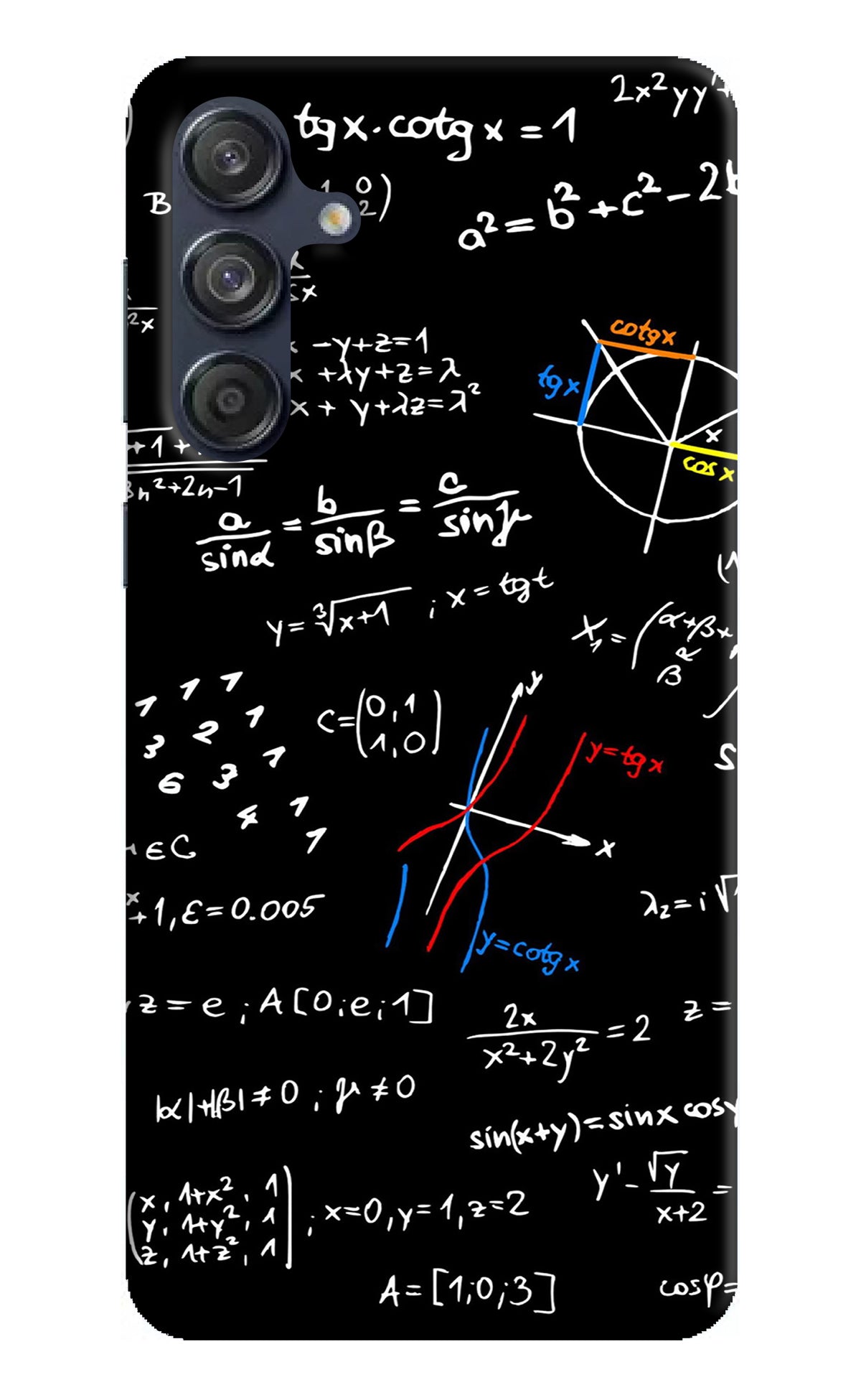 Mathematics Formula Samsung M55 5G Back Cover