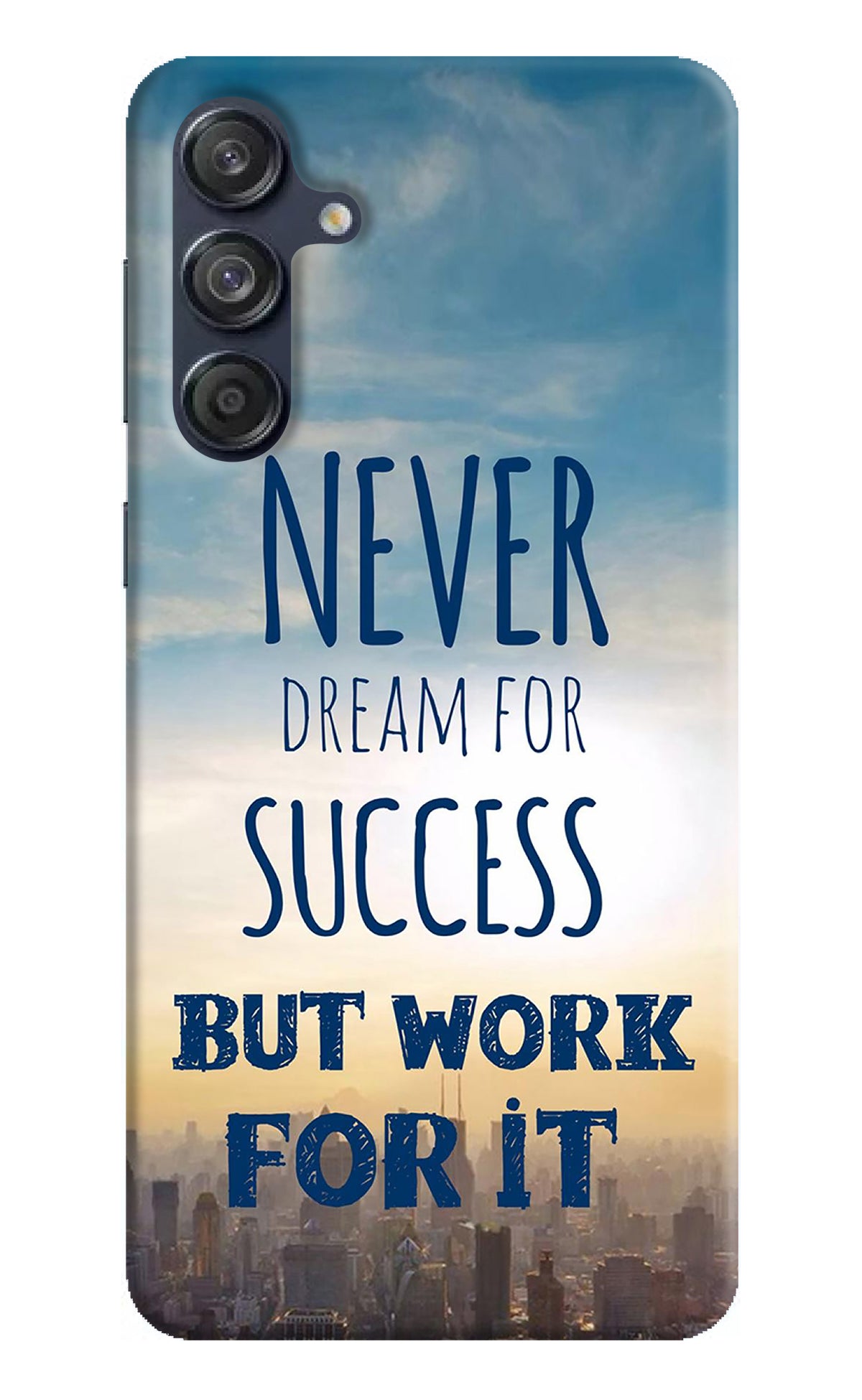 Never Dream For Success But Work For It Samsung M55 5G Back Cover