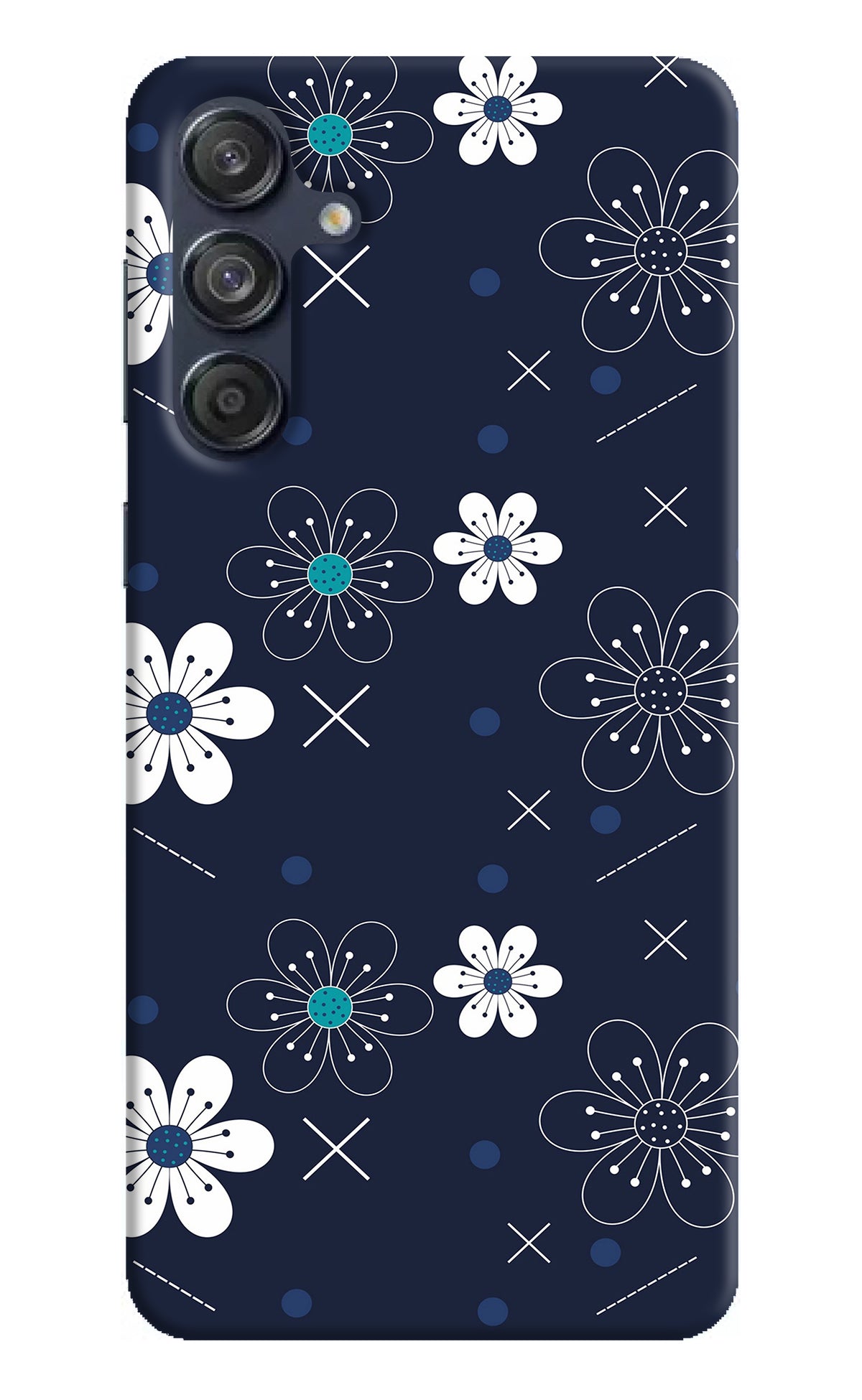 Flowers Samsung M55 5G Back Cover