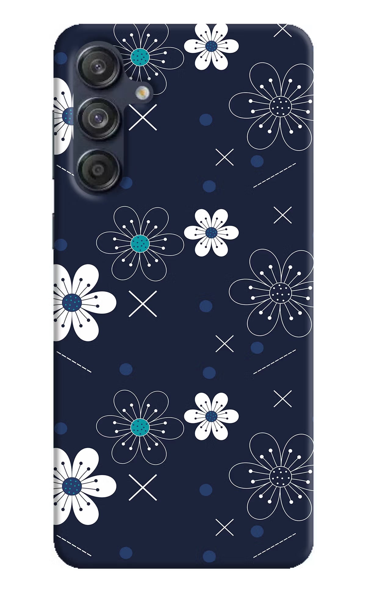 Flowers Samsung M55 5G Hard Case Back Cover by Casekaro