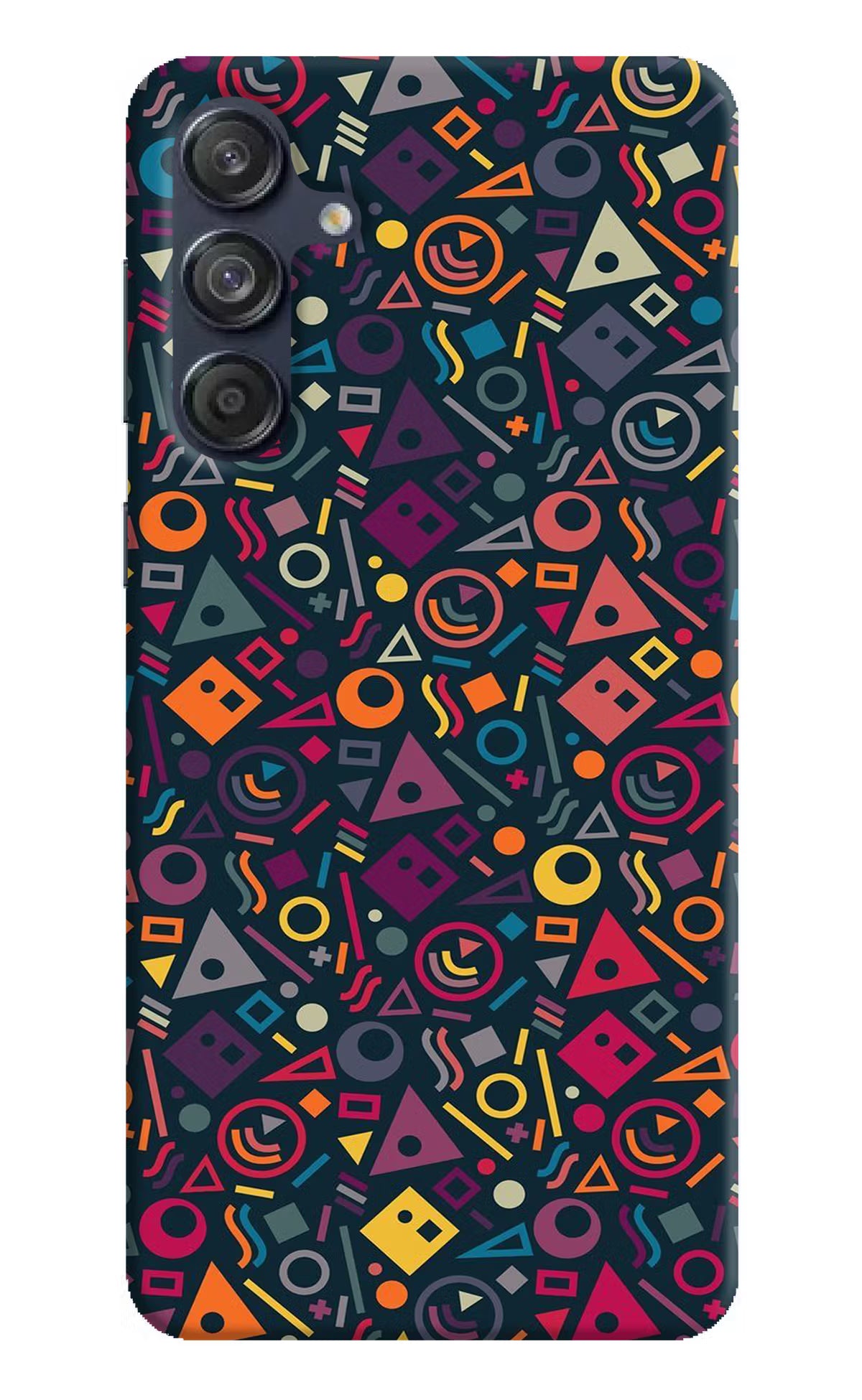 Geometric Abstract Samsung M55 5G Hard Case Back Cover by Casekaro