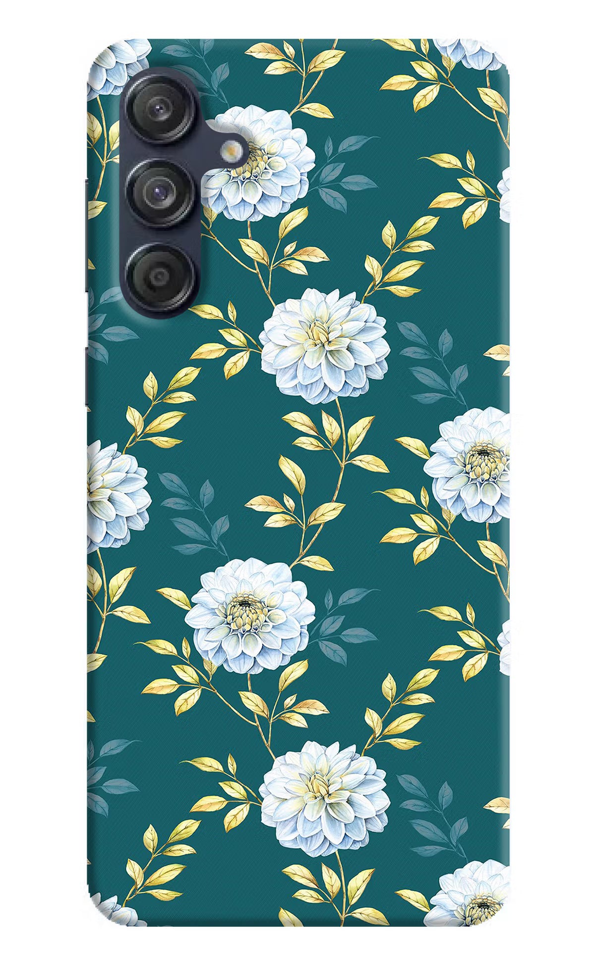 Flowers Samsung M55 5G Hard Case Back Cover by Casekaro