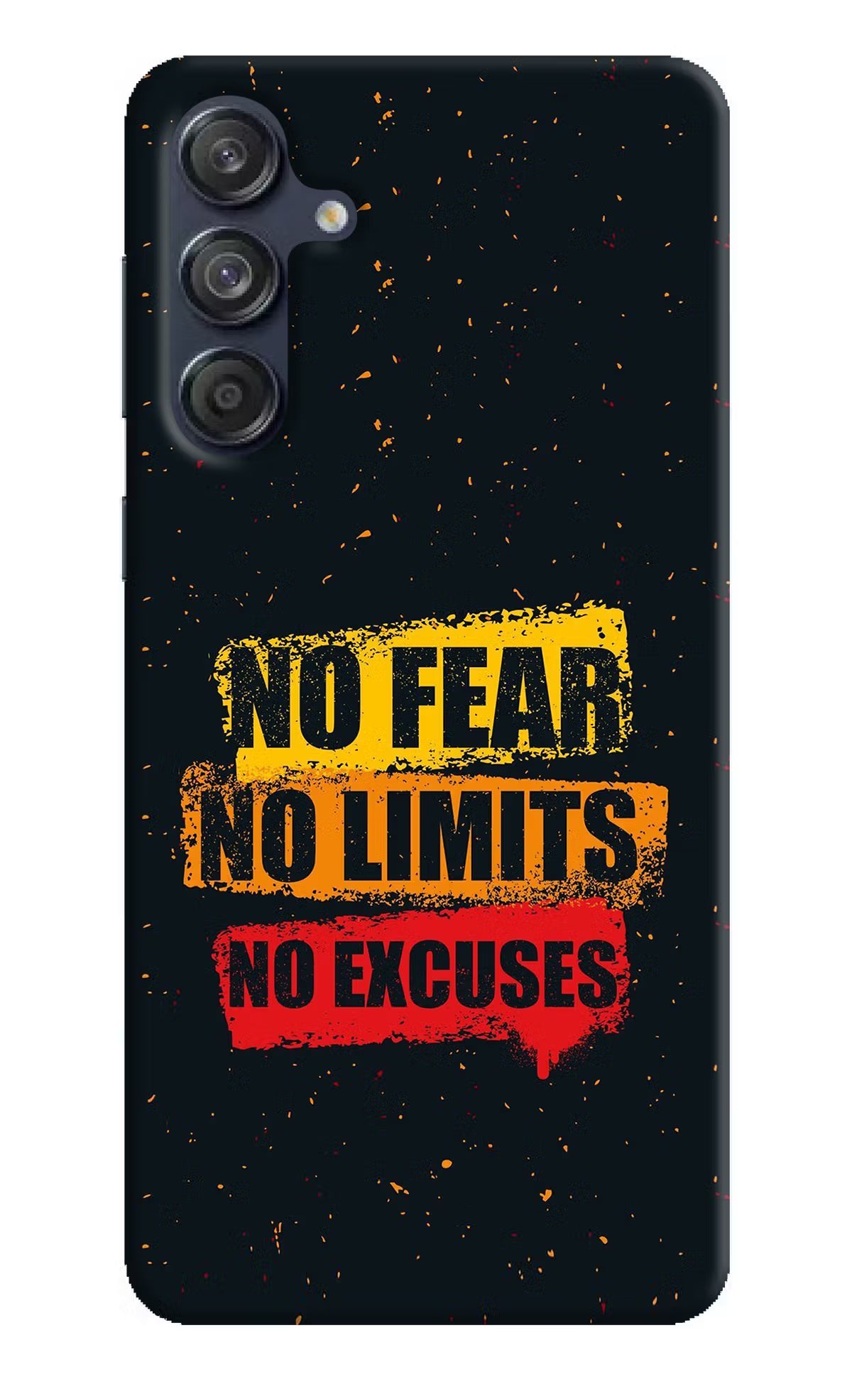 No Fear No Limits No Excuse Samsung M55 5G Hard Case Back Cover by Casekaro