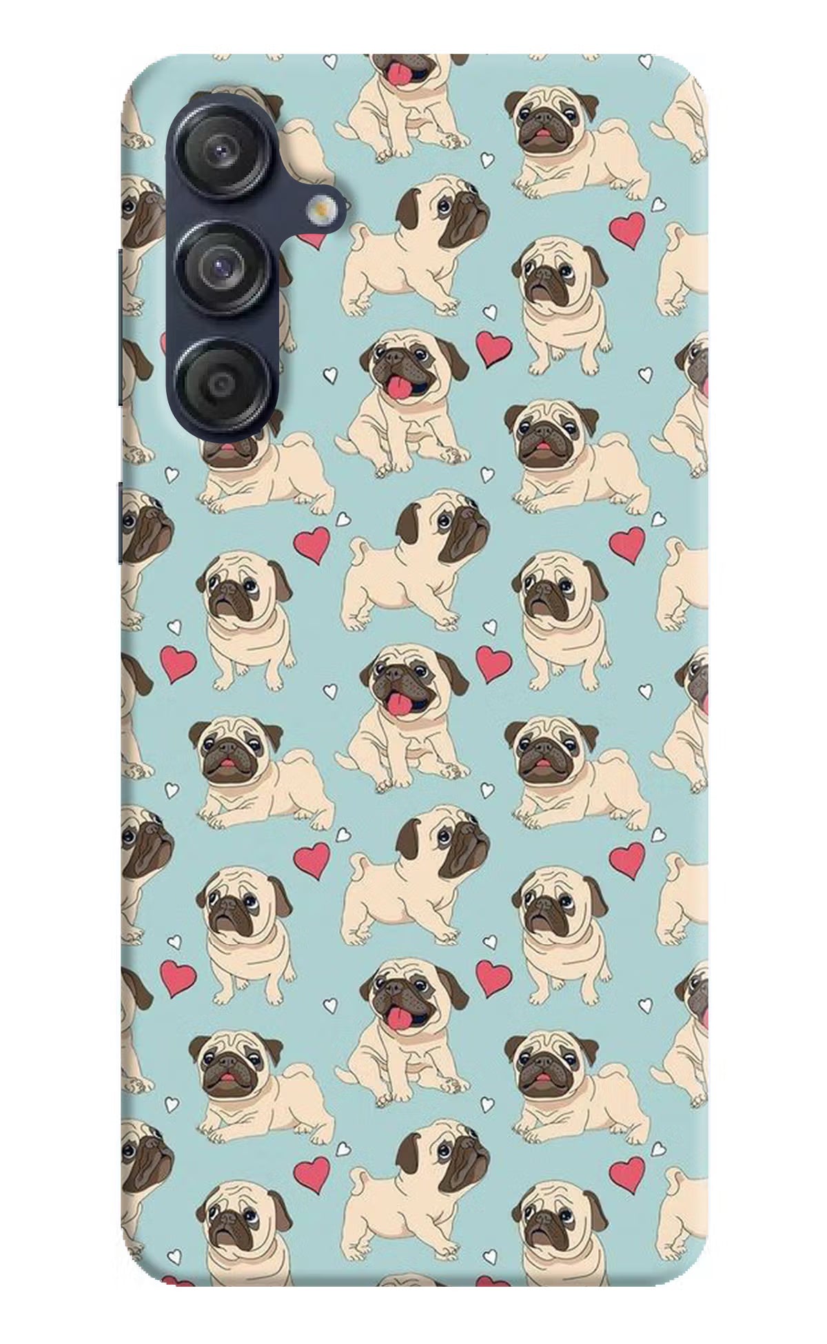 Pug Dog Samsung M55 5G Hard Case Back Cover by Casekaro