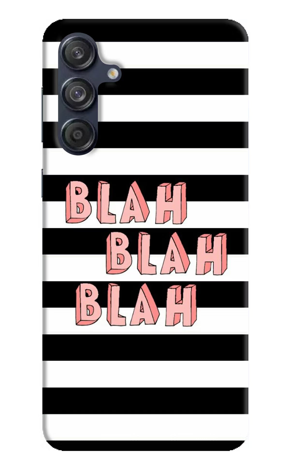 Blah Blah Blah Samsung M55 5G Hard Case Back Cover by Casekaro