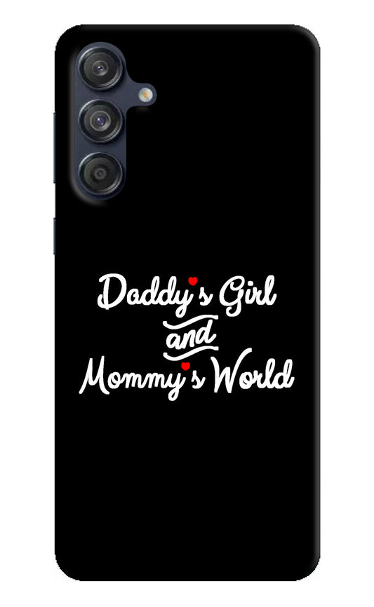 Daddy's Girl and Mommy's World Samsung M55 5G Back Cover