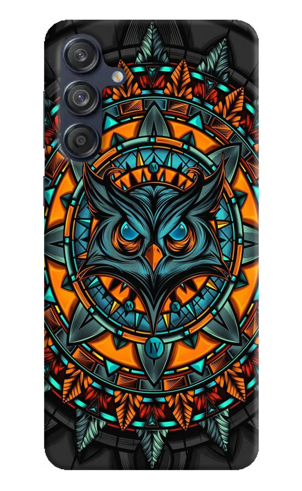 Angry Owl Art Samsung M55 5G Hard Case Back Cover by Casekaro