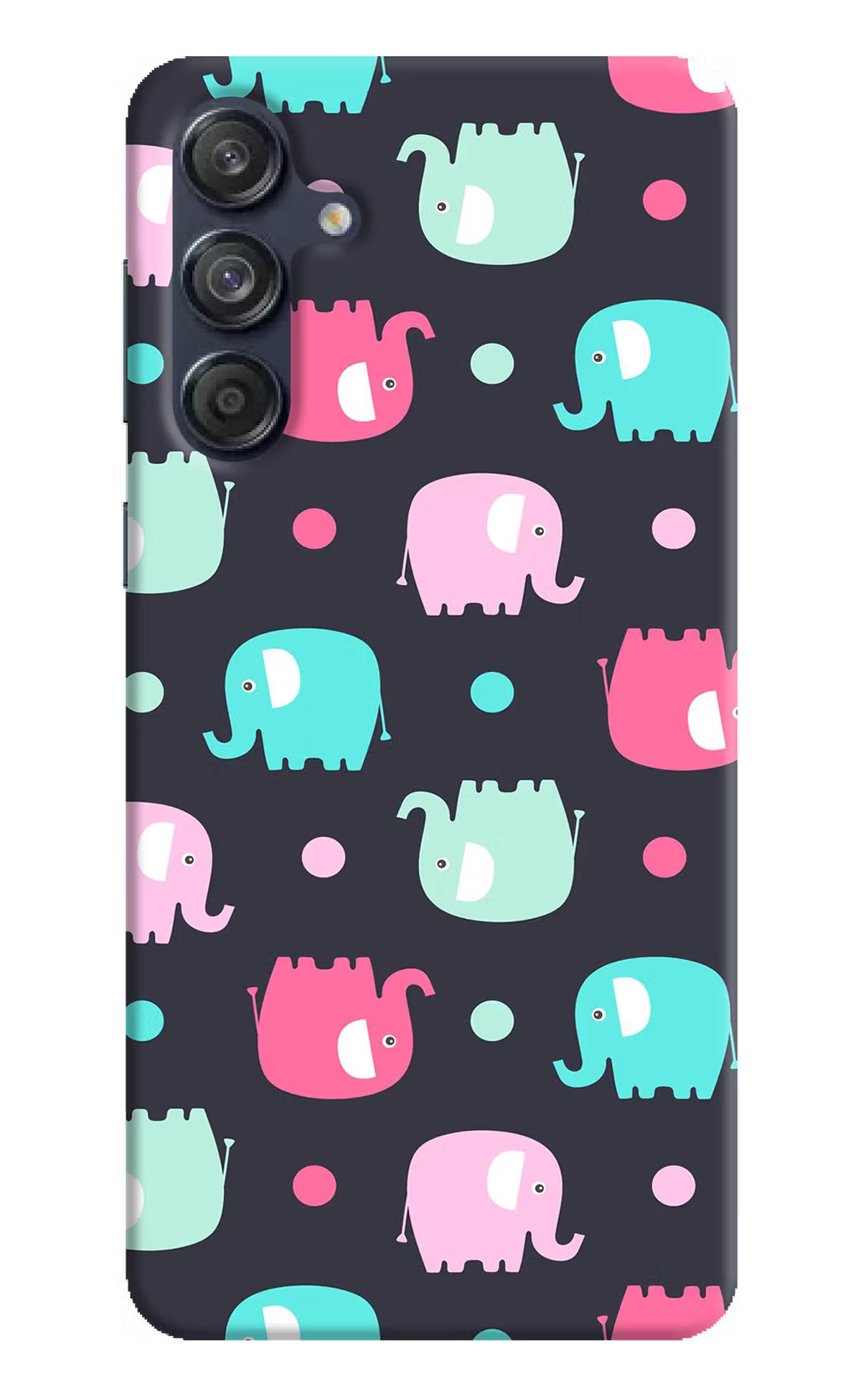 Elephants Samsung M55 5G Hard Case Back Cover by Casekaro