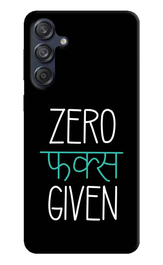 Zero Fucks Given Samsung M55 5G Hard Case Back Cover by Casekaro