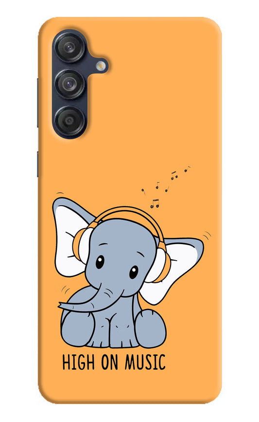 High On Music Samsung M55 5G Hard Case Back Cover by Casekaro