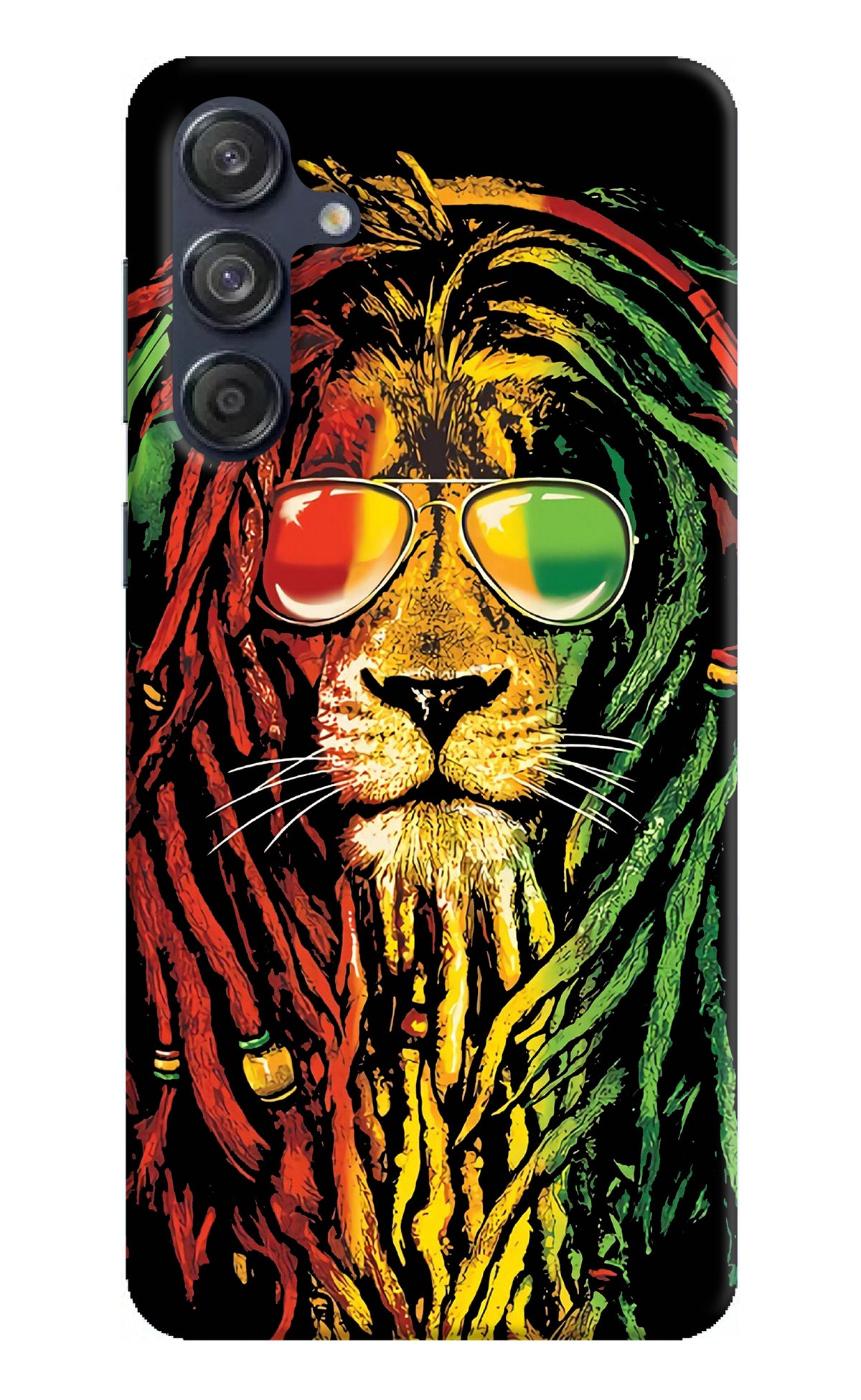 Rasta Lion Samsung M55 5G Back Cover