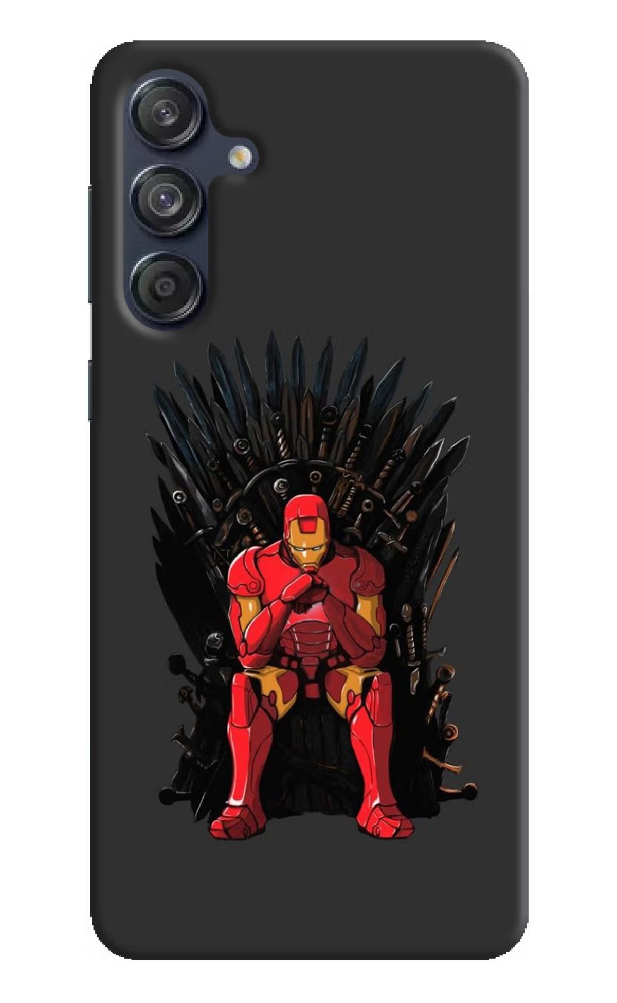 Ironman Throne Samsung M55 5G Hard Case Back Cover by Casekaro