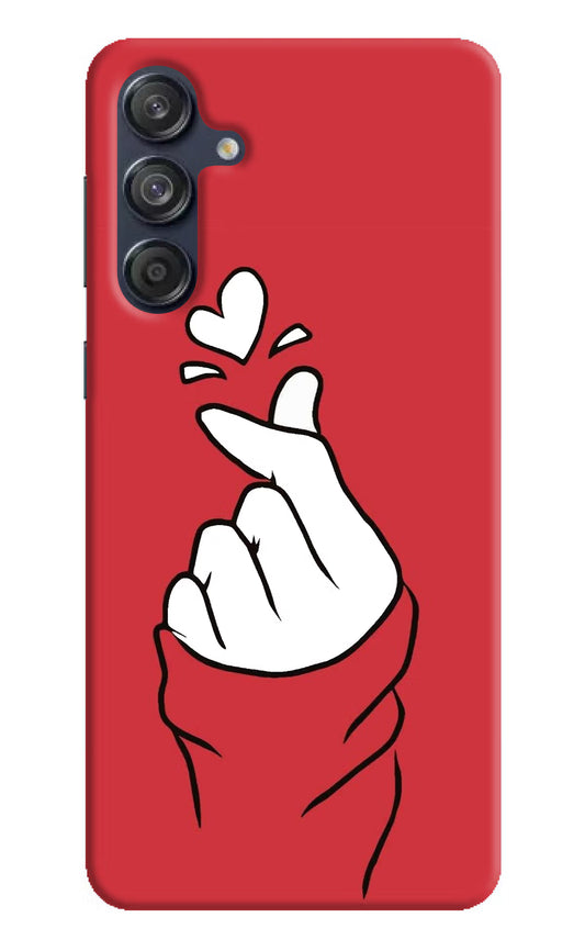 Korean Love Sign Samsung M55 5G Hard Case Back Cover by Casekaro