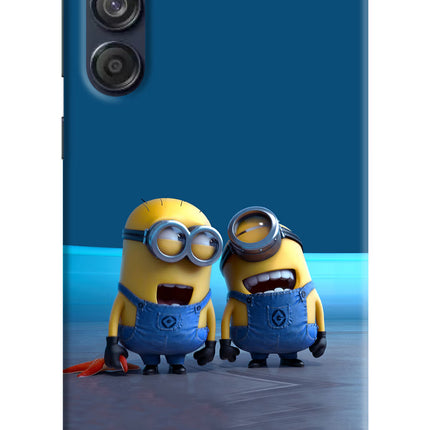 Minion Laughing Samsung M55 5G Hard Case Back Cover by Casekaro