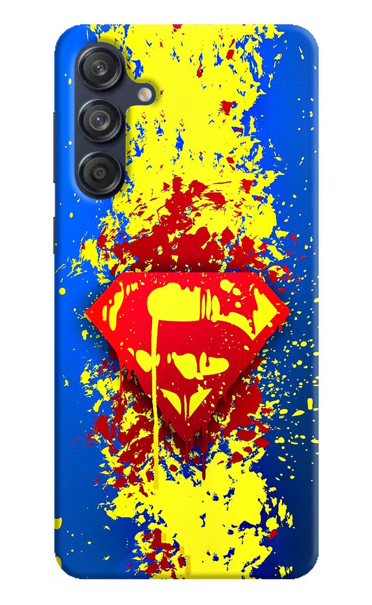 Superman logo Samsung M55 5G Hard Case Back Cover by Casekaro