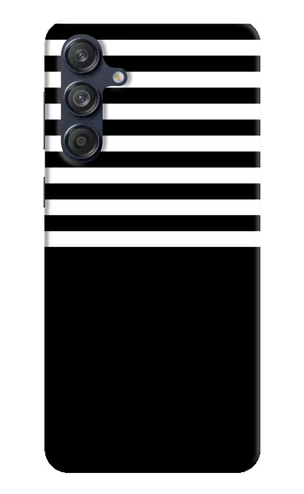 Black and White Print Samsung M55 5G Hard Case Back Cover by Casekaro