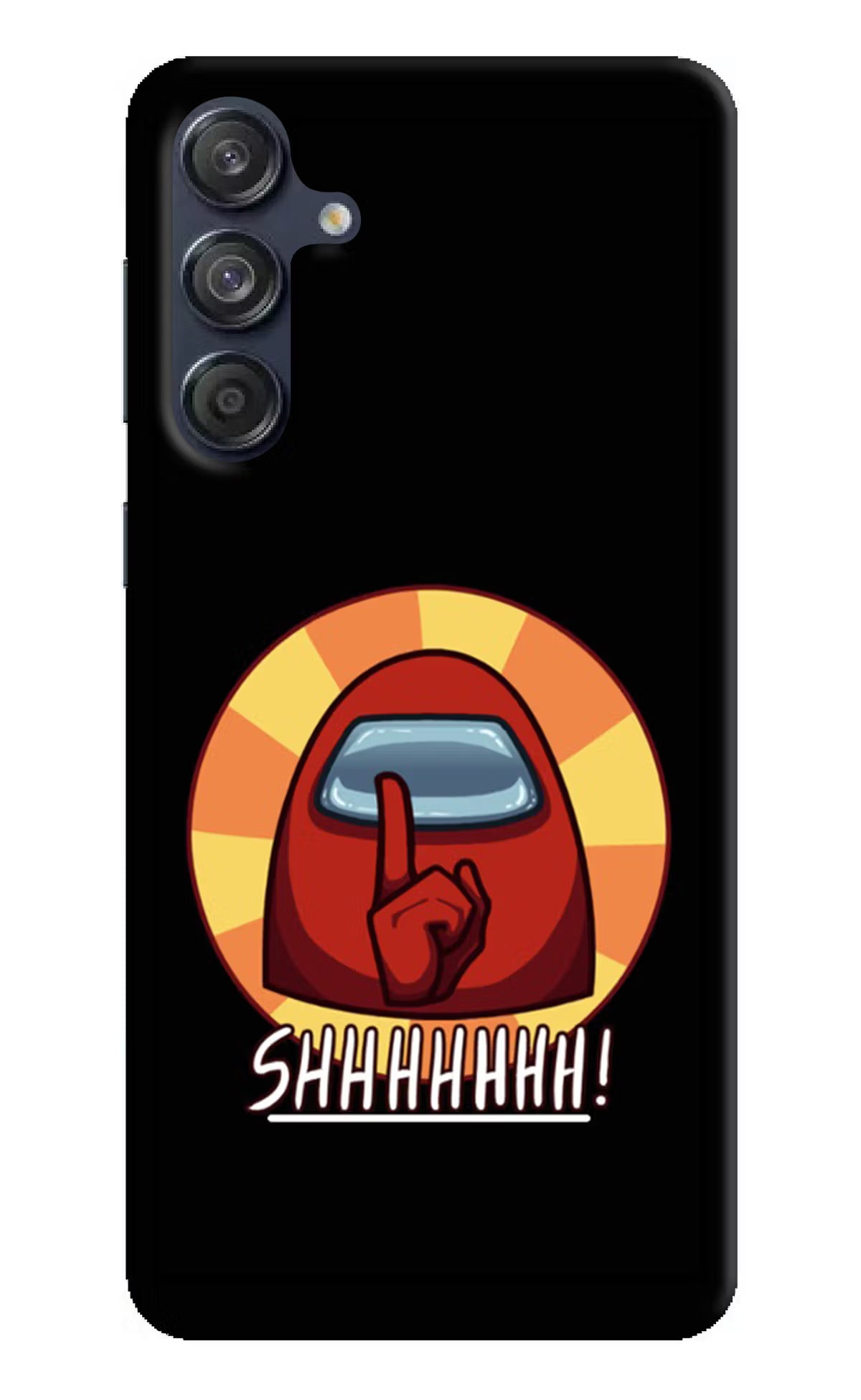 Among Us Shhh! Samsung M55 5G Hard Case Back Cover by Casekaro
