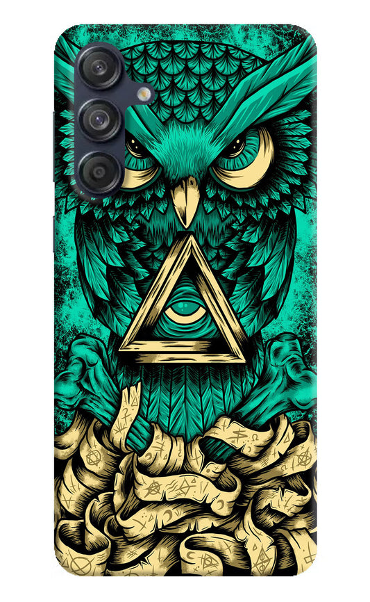 Green Owl Samsung M55 5G Hard Case Back Cover by Casekaro