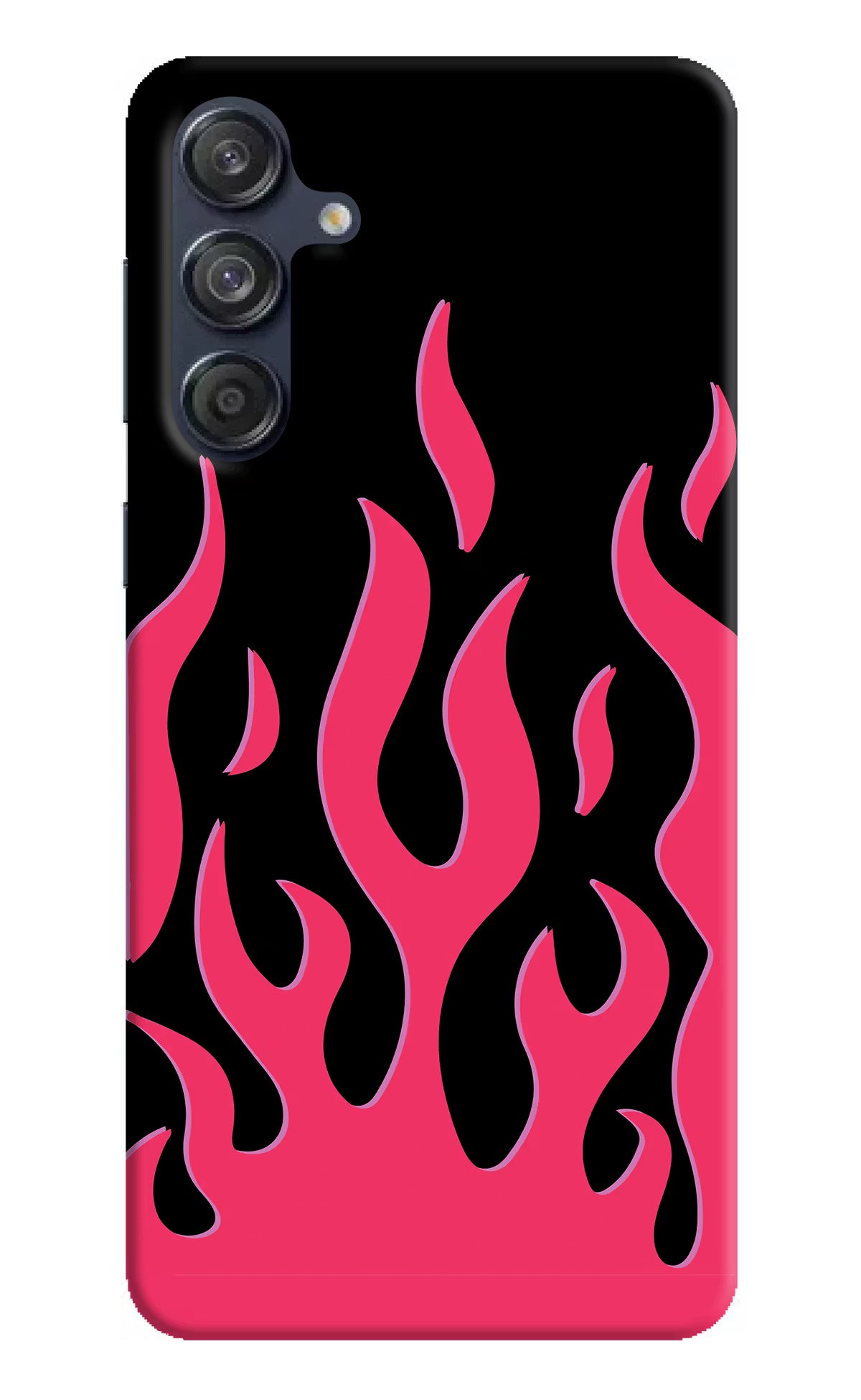 Fire Flames Samsung M55 5G Hard Case Back Cover by Casekaro