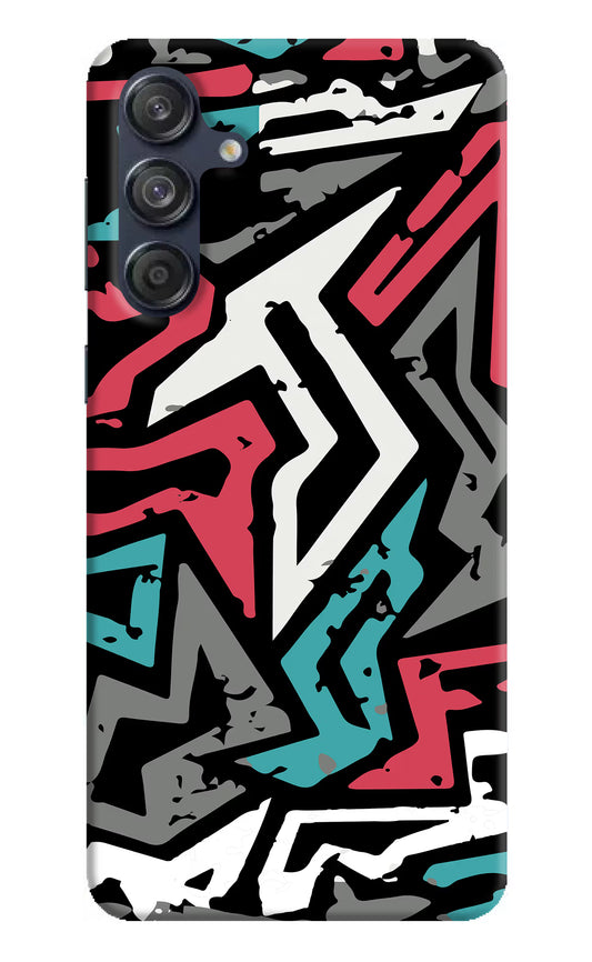 Geometric Graffiti Samsung M55 5G Hard Case Back Cover by Casekaro