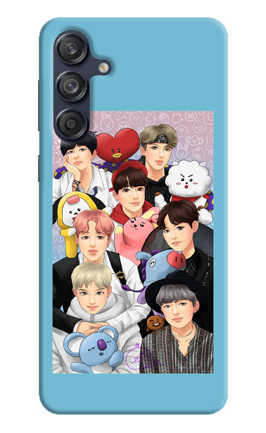 BTS with animals Samsung M55 5G Back Cover